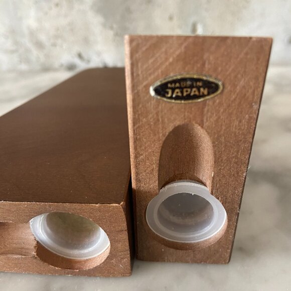 MCM Vintage Made in Japan Salt n' Pepper Wood - Picture 2 of 5